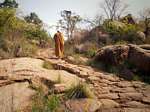 Monk on a Mountain Path